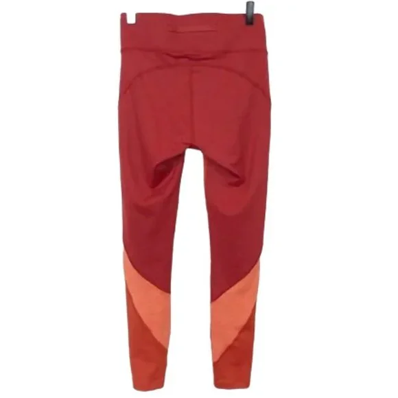 EUC Outdoor  Voices Orange Colorblock TechSweat Zoom Leggings - Picture 5 of 6